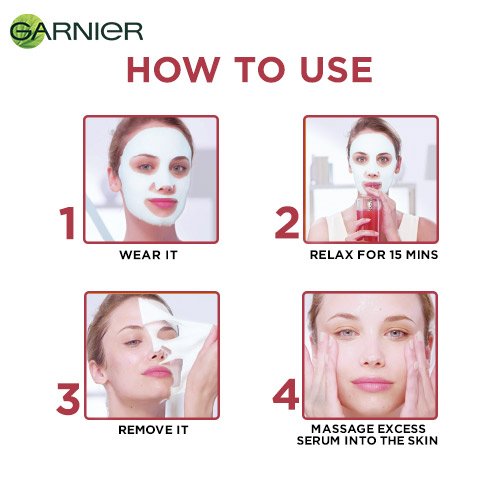 How To Use Garnier Serum Sheet Mask